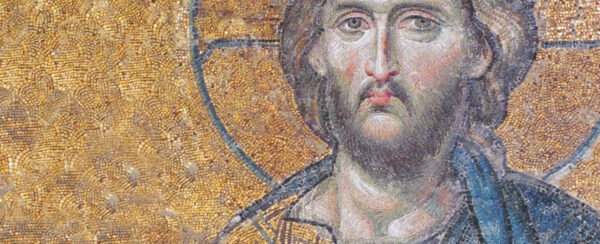 Byzantine mosaic icon of Christ