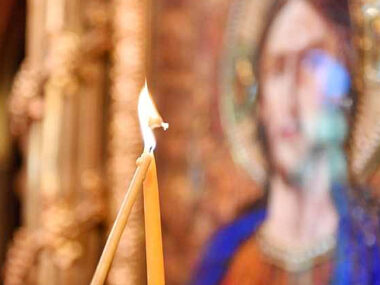 Candle and icon